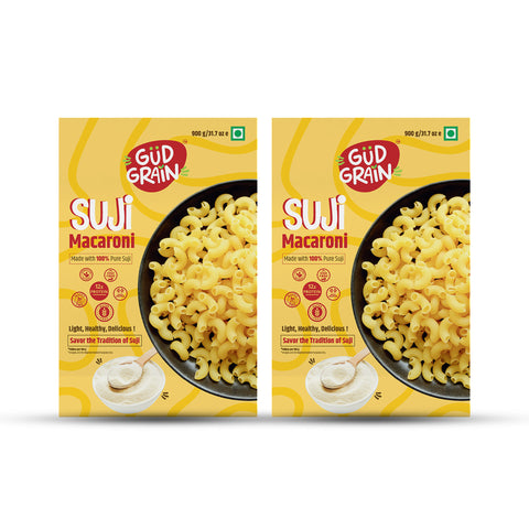 Suji Macaroni | 900g | Pack of 2 |