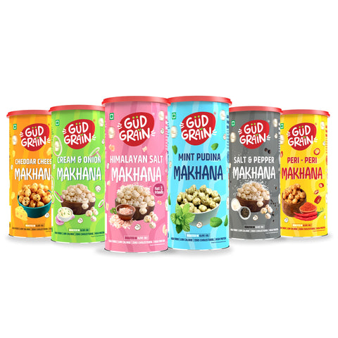 Roasted Makhana | 75g | Assorted | Pack of 6 |