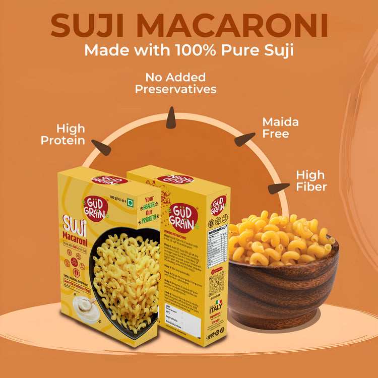 Suji Macaroni | 900g | Pack of 1 |