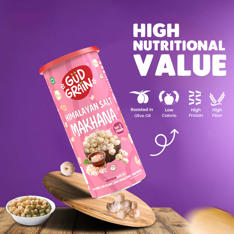 Roasted Makhana | Himalayan Salt | 75g | Pack of 2