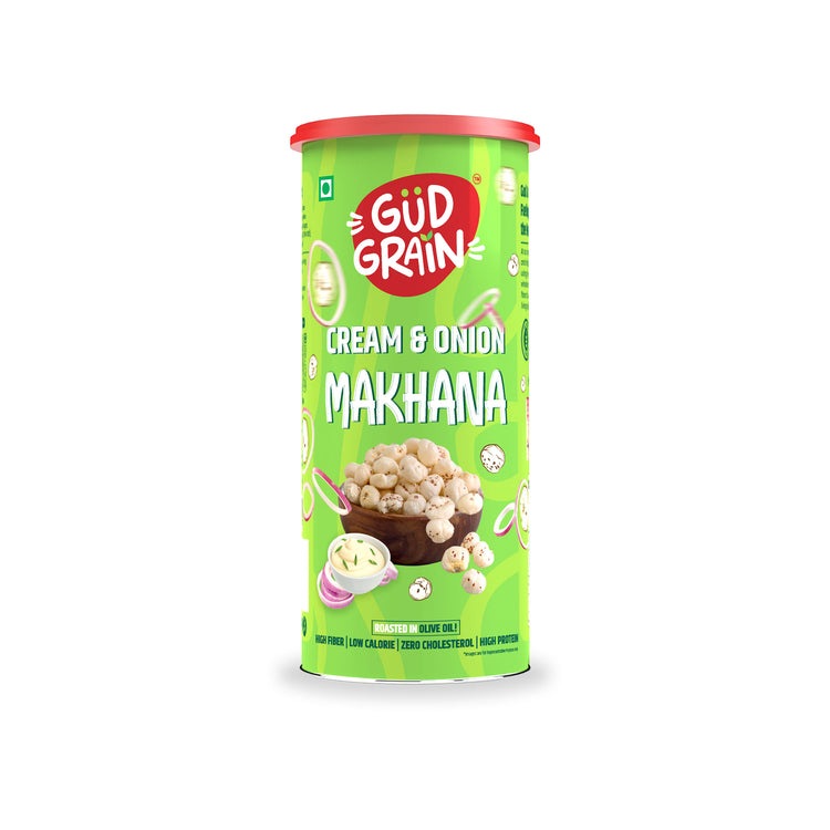 Roasted Makhana | Cream & Onion | 75g | Pack of 1