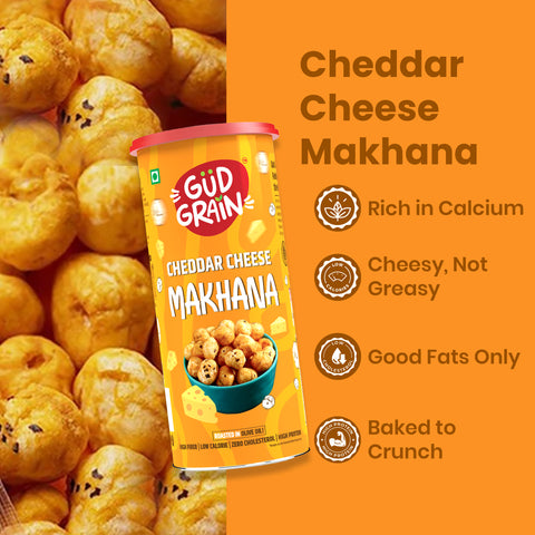 Roasted Makhana | Cheddar Cheese | 75g |