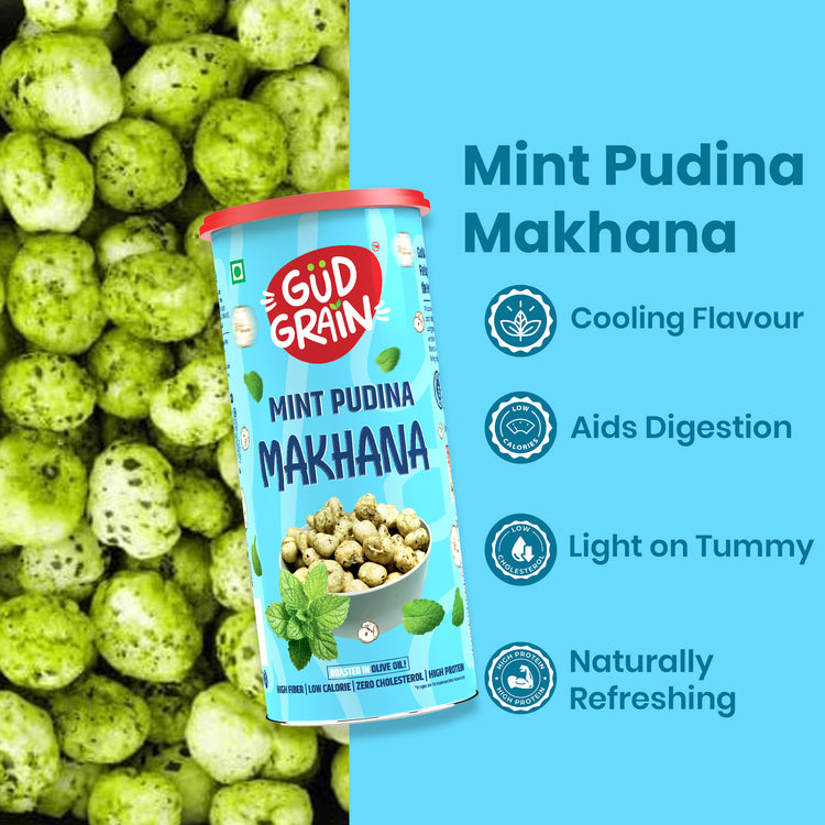 Roasted Makhana | Mint Makhana | 75g | Pack of 2
