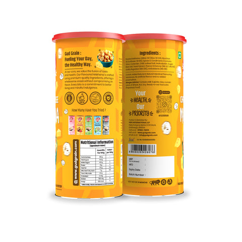 Roasted Makhana | Cheddar Cheese | 75g | Pack of 2 |