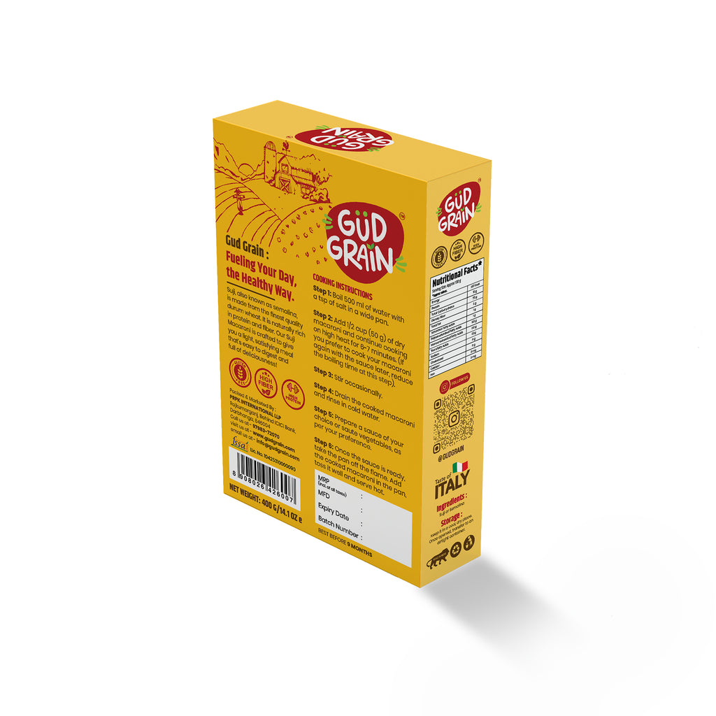 Suji Macaroni | 900g  | Pack of 1  |